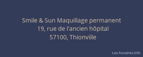 Smile & Sun Maquillage permanent