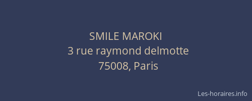 SMILE MAROKI