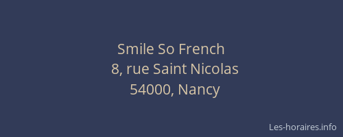 Smile So French