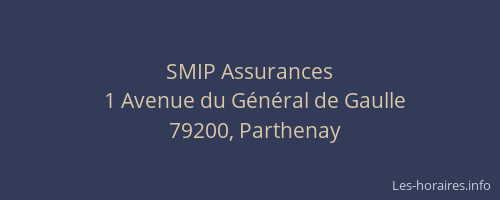 SMIP Assurances