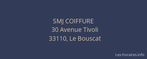 SMJ COIFFURE