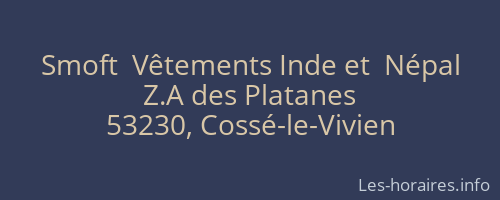 Smoft  Vêtements Inde et  Népal