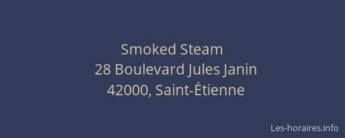 Smoked Steam