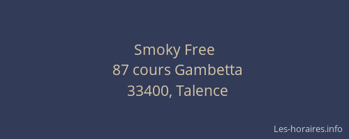 Smoky Free