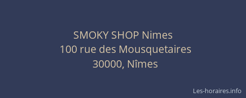 SMOKY SHOP Nimes