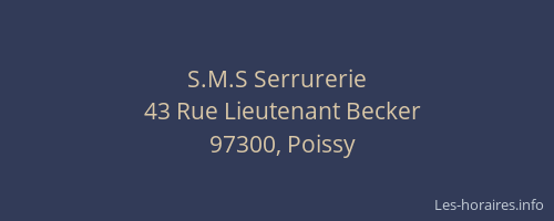S.M.S Serrurerie