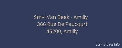 Smvi Van Beek - Amilly