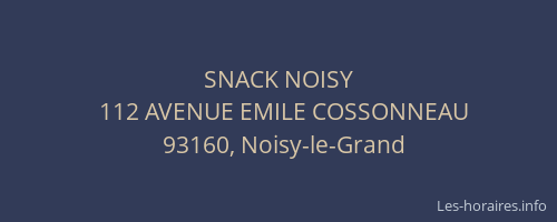 SNACK NOISY