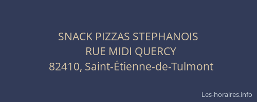 SNACK PIZZAS STEPHANOIS