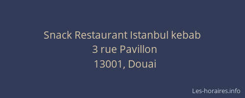 Snack Restaurant Istanbul kebab