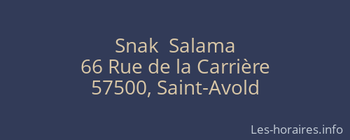 Snak  Salama