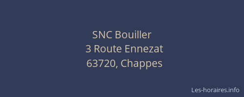 SNC Bouiller