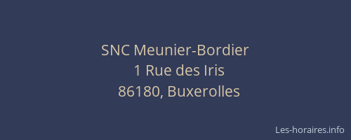 SNC Meunier-Bordier
