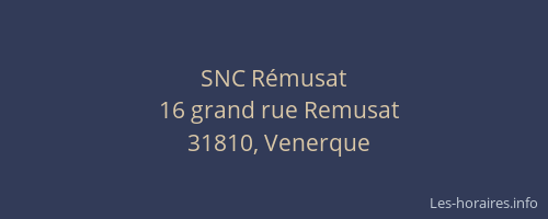 SNC Rémusat