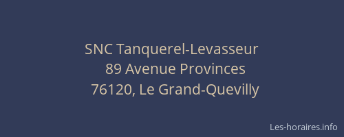 SNC Tanquerel-Levasseur