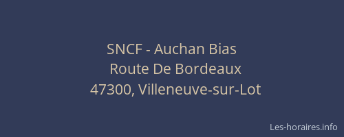 SNCF - Auchan Bias
