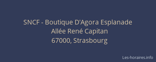 SNCF - Boutique D'Agora Esplanade