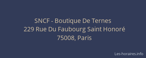 SNCF - Boutique De Ternes