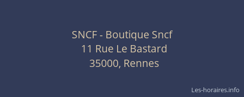 SNCF - Boutique Sncf