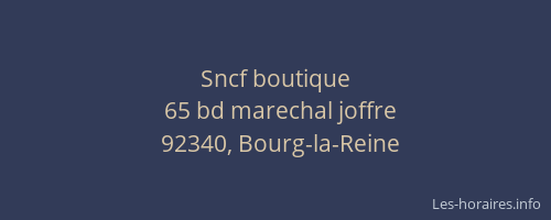 Sncf boutique