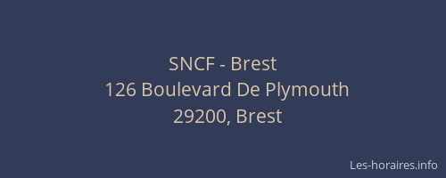 SNCF - Brest