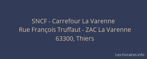 SNCF - Carrefour La Varenne