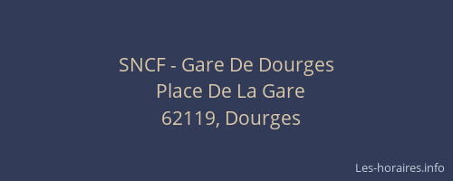 SNCF - Gare De Dourges