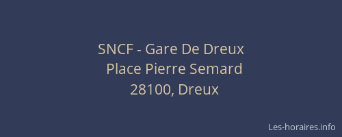 SNCF - Gare De Dreux