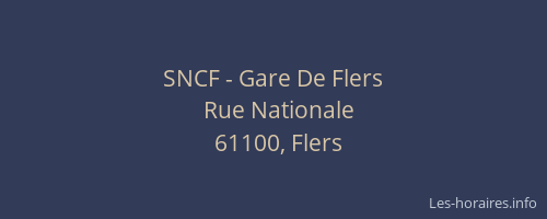 SNCF - Gare De Flers
