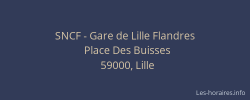 SNCF - Gare de Lille Flandres