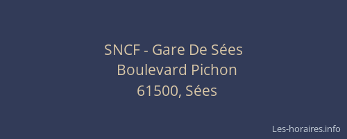 SNCF - Gare De Sées