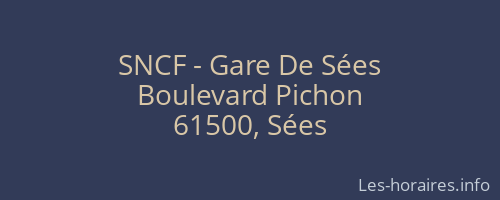 SNCF - Gare De Sées