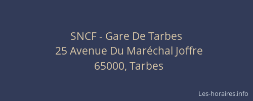 SNCF - Gare De Tarbes