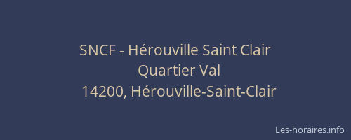 SNCF - Hérouville Saint Clair
