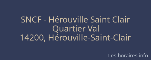 SNCF - Hérouville Saint Clair