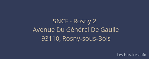 SNCF - Rosny 2