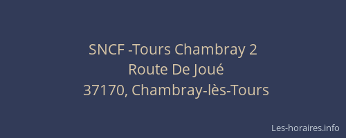 SNCF -Tours Chambray 2