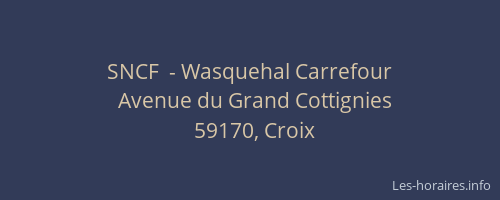 SNCF  - Wasquehal Carrefour