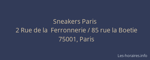Sneakers Paris