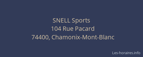 SNELL Sports