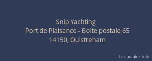 Snip Yachting
