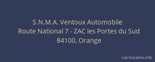 S.N.M.A. Ventoux Automobile