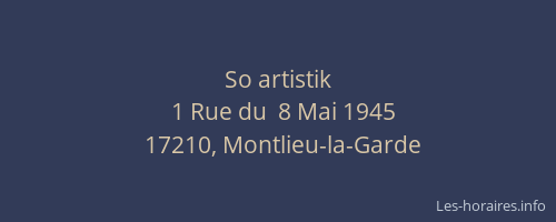 So artistik