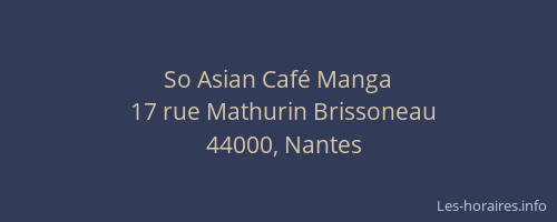 So Asian Café Manga