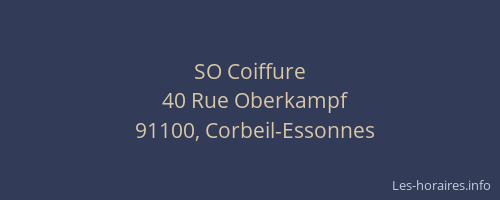 SO Coiffure