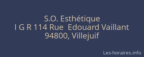 S.O. Esthétique