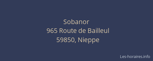 Sobanor