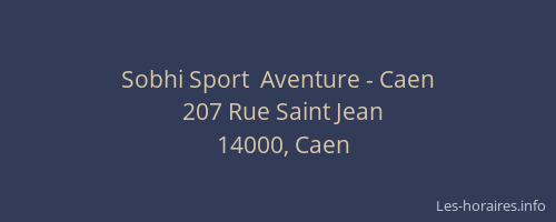 Sobhi Sport  Aventure - Caen