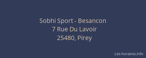 Sobhi Sport - Besancon