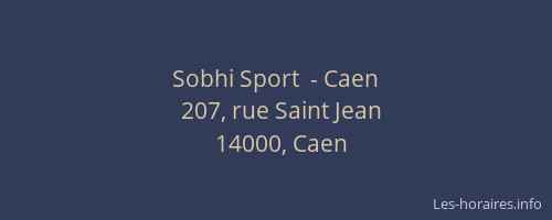 Sobhi Sport  - Caen